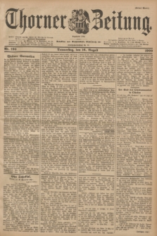 Thorner Zeitung : Begründet 1760. 1900, Nr. 190 (16 August) - Erstes Blatt
