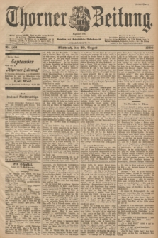 Thorner Zeitung : Begründet 1760. 1900, Nr. 201 (29 August) - Erstes Blatt