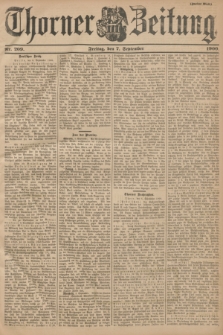 Thorner Zeitung. 1900, Nr. 209 (7 September) - Zweites Blatt
