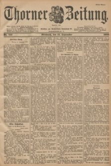 Thorner Zeitung : Begründet 1760. 1900, Nr. 213 (12 September) - Erstes Blatt