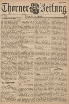 Thorner Zeitung. 1900, Nr. 215 (14 September) - Zweites Blatt
