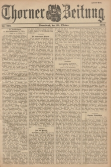 Thorner Zeitung. 1900, Nr. 246 (20 Oktober) - Zweites Blatt