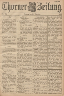 Thorner Zeitung. 1900, Nr. 271 (18 November) - Drittes Blatt