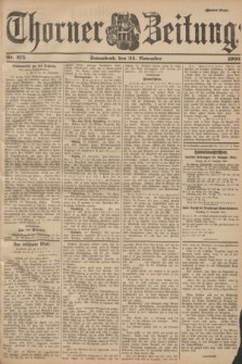 Thorner Zeitung. 1900, Nr. 275 (24 November) - Zweites Blatt