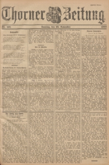 Thorner Zeitung. 1900, Nr. 276 (25 November) - Zweites Blatt