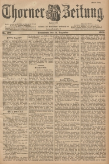 Thorner Zeitung : Begründet 1760. 1900, Nr. 293 (15 Dezember) - Erstes Blatt