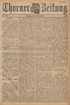Thorner Zeitung. 1900, Nr. 294 (16 Dezember) - Drittes Blatt