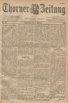 Thorner Zeitung : Begründet 1760. 1901, Nr. 34 (9 Februar) - Erstes Blatt