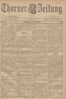 Thorner Zeitung : Begründet 1760. 1901, Nr. 86 (13 April) - Erstes Blatt