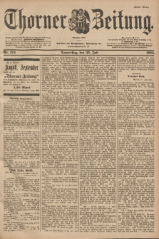 Thorner Zeitung : Begründet 1760. 1901, Nr. 172 (25 Juli) - Erstes Blatt