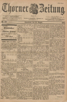 Thorner Zeitung : Begründet 1760. 1901, Nr. 198 (24 August) - Erstes Blatt