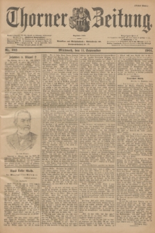 Thorner Zeitung : Begründet 1760. 1901, Nr. 213 (11 September) - Erstes Blatt