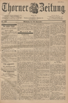 Thorner Zeitung : Begründet 1760. 1901, Nr. 225 (25 September) - Erstes Blatt