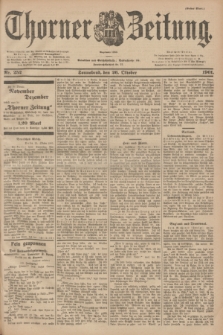 Thorner Zeitung : Begründet 1760. 1901, Nr. 252 (26 Oktober) - Erstes Blatt