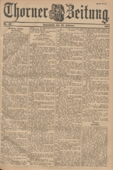 Thorner Zeitung. 1901, Nr. 46 (23 Februar) - Zweites Blatt