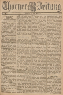Thorner Zeitung. 1901, Nr. 48 (26 Februar) - Zweites Blatt