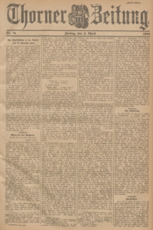 Thorner Zeitung. 1901, Nr. 81 (5 April) - Zweites Blatt