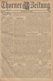 Thorner Zeitung. 1901, Nr. 145 (23 Juni) - Zweites Blatt