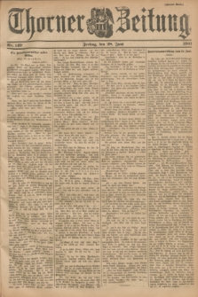 Thorner Zeitung. 1901, Nr. 149 (28 Juni) - Zweites Blatt