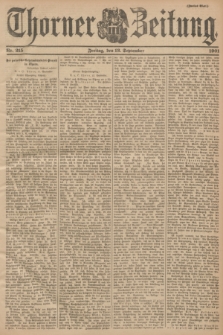 Thorner Zeitung. 1901, Nr. 215 (13 September) - Zweites Blatt
