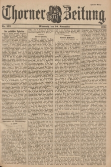 Thorner Zeitung. 1901, Nr. 273 (20 November) - Zweites Blatt