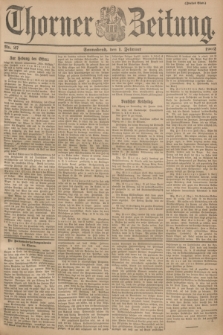 Thorner Zeitung. 1902, Nr. 27 (1 Februar) - Zweites Blatt