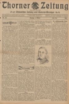 Thorner Zeitung : Ostdeutsche Zeitung und General-Anzeiger. 1904, Nr. 233 (4 Oktober) - Erstes Blatt + dod.