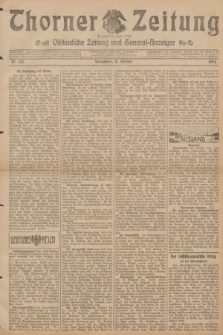 Thorner Zeitung : Ostdeutsche Zeitung und General-Anzeiger. 1904, Nr. 237 (8 Oktober) + dod.