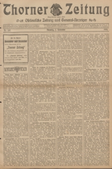 Thorner Zeitung : Ostdeutsche Zeitung und General-Anzeiger. 1904, Nr. 257 (1 November) + dod.