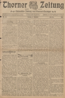 Thorner Zeitung : Ostdeutsche Zeitung und General-Anzeiger. 1904, Nr. 262 (6 November) - Erstes Blatt + dod.