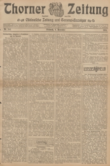 Thorner Zeitung : Ostdeutsche Zeitung und General-Anzeiger. 1904, Nr. 264 (9 November) + dod.