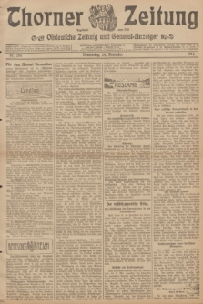 Thorner Zeitung : Ostdeutsche Zeitung und General-Anzeiger. 1904, Nr. 276 (24 November) + dod.