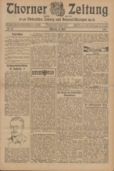 Thorner Zeitung : Ostdeutsche Zeitung und General-Anzeiger. 1905, Nr. 93 (19 April) + dod.