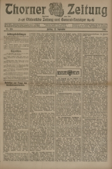 Thorner Zeitung : Ostdeutsche Zeitung und General-Anzeiger. 1905, Nr. 223 (22 September) + dod.