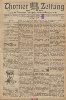 Thorner Zeitung : Ostdeutsche Zeitung und General-Anzeiger. 1906, Nr. 2 (4 Januar ) + dod.