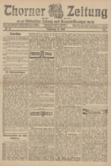 Thorner Zeitung : Ostdeutsche Zeitung und General-Anzeiger. 1906, Nr. 96 (26 April) + dod.