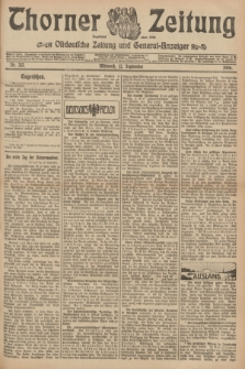 Thorner Zeitung : Ostdeutsche Zeitung und General-Anzeiger. 1906, Nr. 213 (12 September) + dod.