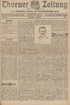 Thorner Zeitung : Ostdeutsche Zeitung und General-Anzeiger. 1906, Nr. 256 (1 November) + dod.