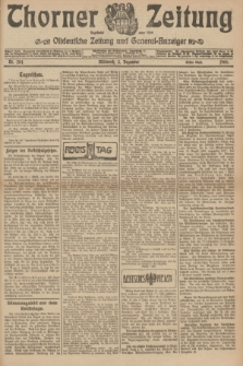 Thorner Zeitung : Ostdeutsche Zeitung und General-Anzeiger. 1906, Nr. 284 (5 Dezember) - Erstes Blatt + dod.