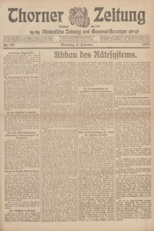Thorner Zeitung : Ostdeutsche Zeitung und General-Anzeiger. 1919, Nr. 29 (4 Februar)
