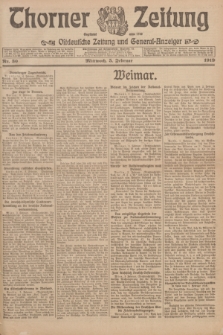 Thorner Zeitung : Ostdeutsche Zeitung und General-Anzeiger. 1919, Nr. 30 (5 Februar)