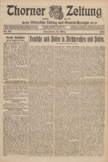 Thorner Zeitung : Ostdeutsche Zeitung und General-Anzeiger. 1919, Nr. 63 (15 März)