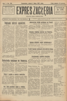 Expres Zagłębia : niezależny organ demokratyczny. R.2, № 156 (8 lipca 1927)