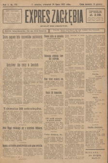 Expres Zagłębia : niezależny organ demokratyczny. R.2, № 173 (28 lipca 1927)