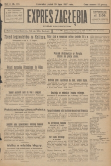 Expres Zagłębia : niezależny organ demokratyczny. R.2, № 174 (29 lipca 1927)
