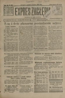 Expres Zagłębia : demokratyczny organ niezależny. R.3, nr 80 (1 kwietnia 1928) + dod.
