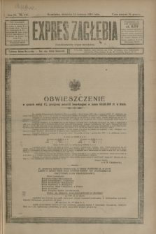 Expres Zagłębia : demokratyczny organ niezależny. R.3, nr 146 (24 czerwca 1928)