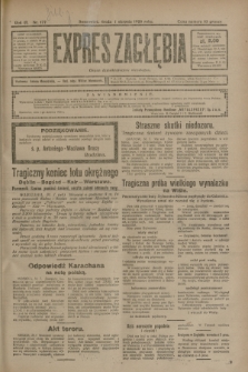 Expres Zagłębia : organ demokratyczny niezależny. R.3, nr 177 (1 sierpnia 1928)