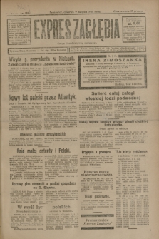 Expres Zagłębia : organ demokratyczny niezależny. R.3, nr 184 (9 sierpnia 1928)