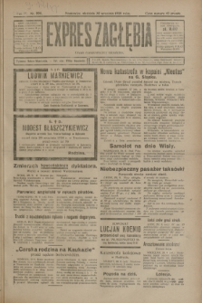 Expres Zagłębia : organ demokratyczny niezależny. R.3, nr 228 (30 września 1928)